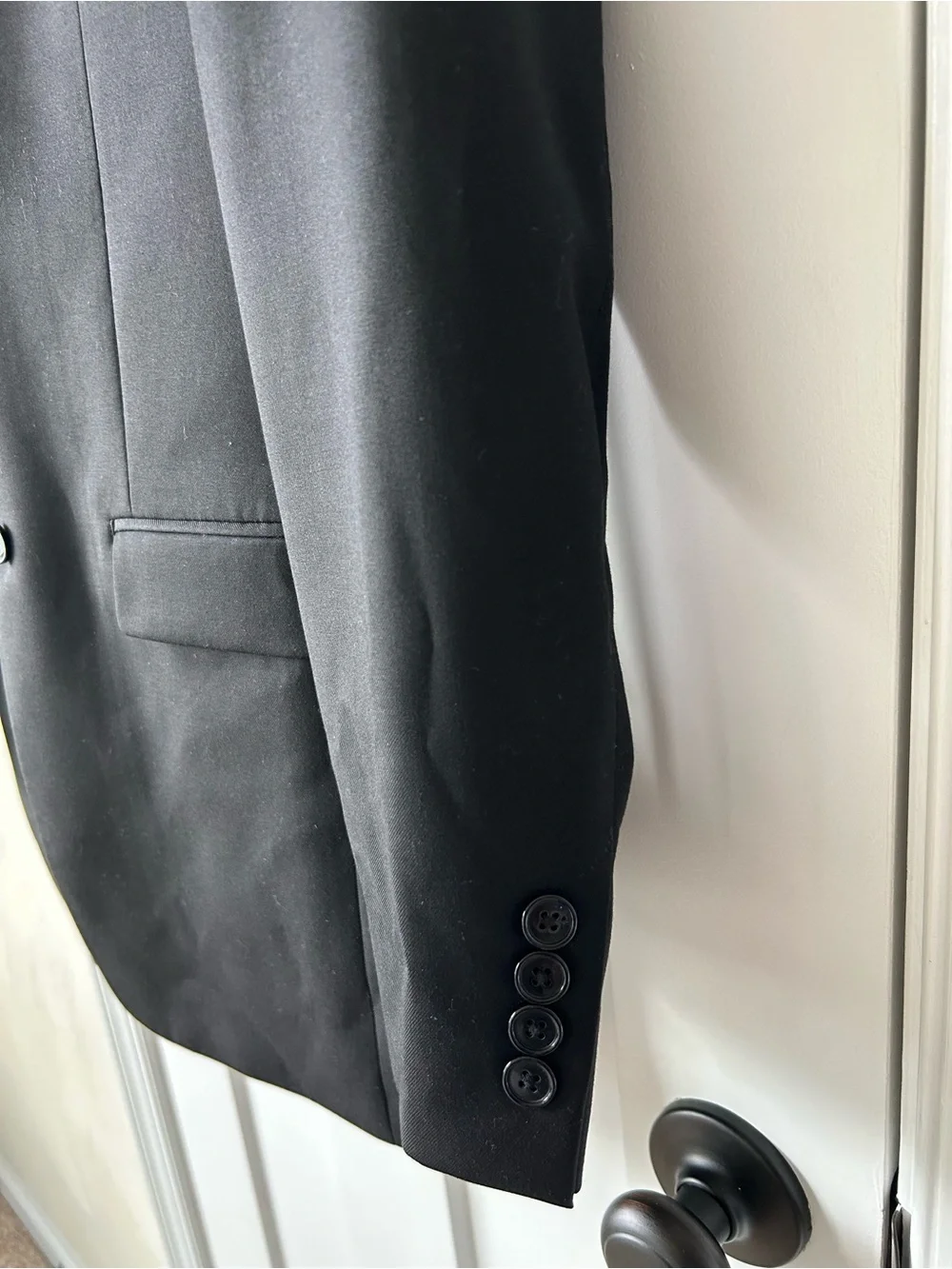 Men’s Suit - IZOD 38L, Black Two-Button Suit